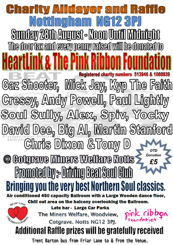 noon until midnight - notts charity all-dayer sunday 28th august