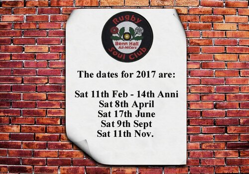 rugby's 2017 dates
