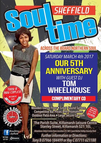 soultime sheffield's 5th anniversary - guest dj: tom wheelhouse