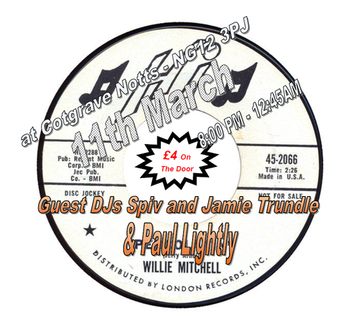 11th march - jamie trundle, spiv & paul lightly @ dbsc notts