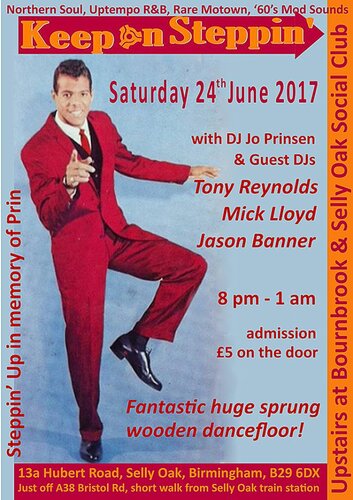 keep on steppin' (steppin' up) sat 24 june 2017
