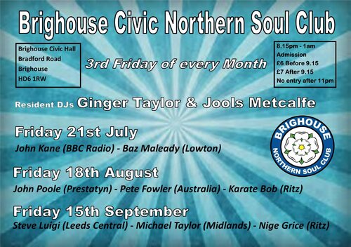 The Civic hall, Brighouse, Friday 19th August
