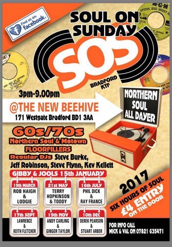 Sunday Soul at The Beehive, Bradford. Today's the day!
