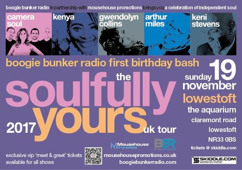 The Soulfully Yours Tour 2017 @ Aquarium in Lowestoft