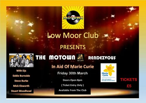 Charity Motown night at Low Moor Club, Bradford