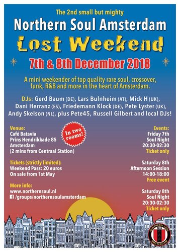 Northern Soul Amsterdam Mini Weekender 2018