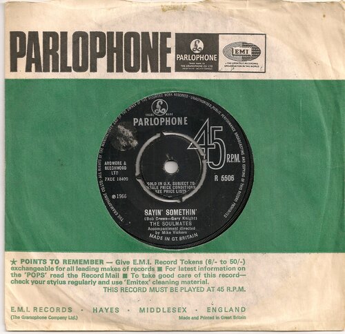 The Soulmates Sayin' Somethin' Parlophine R6506 1966.jpg