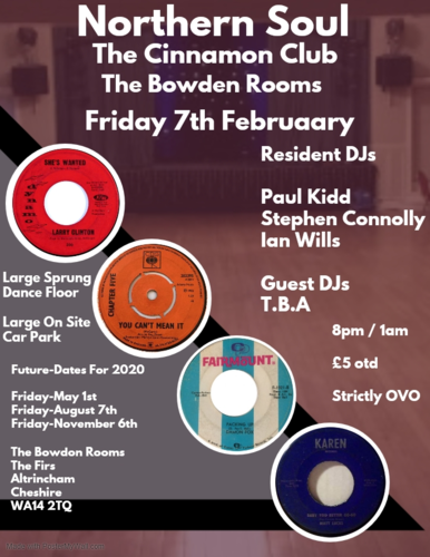 Cinnamon Club, Bowden Rooms, Altrincham 7th Feb