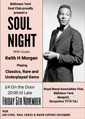 Bellmans Yard Soul Club, Newport Shropshire 5th November