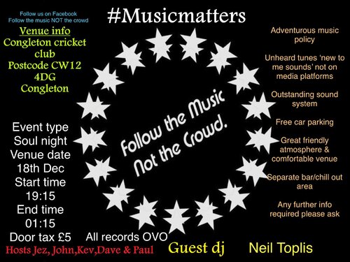 FTMNTC..18th Dec,Guest DJ Neil Toplis
