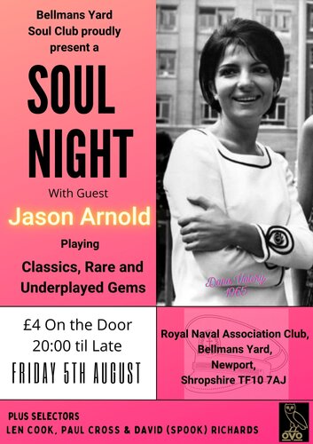 Bellmans Yard Soul Club - Newport Shropshire - Friday 5t