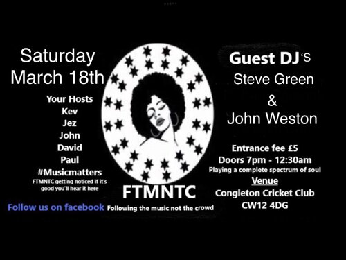 Following The Music not the Crowd - Sat 18th March