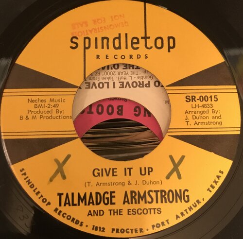 Talmadge Armstrong Give it up.JPG