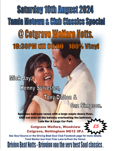 Tamla Motown & Club Classics - Cotgrave Notts.