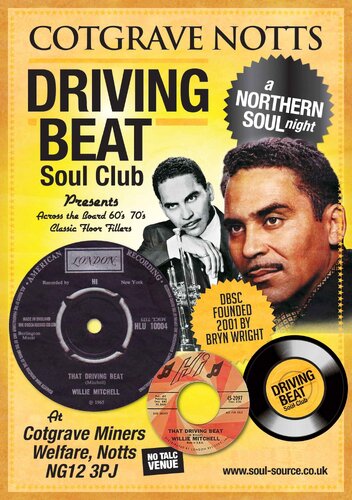 Sat 13th April Driving Beat Northern Soul Notts 