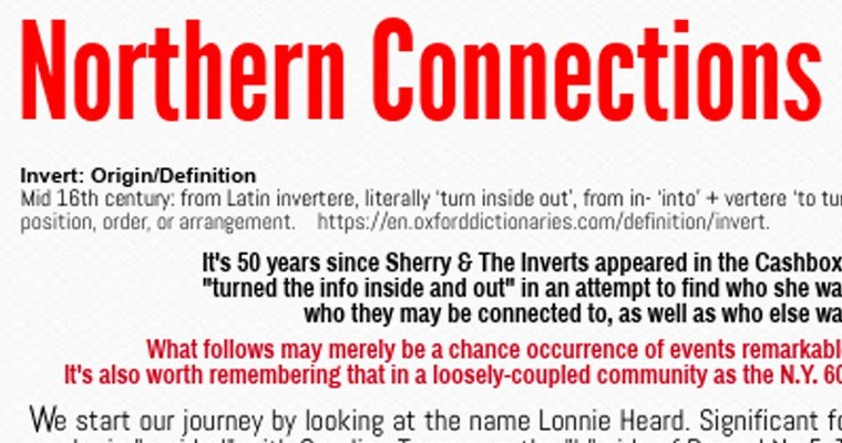 Northern Soul Connections #13 - Sherry & Inverts Neighbourhood magazine cover