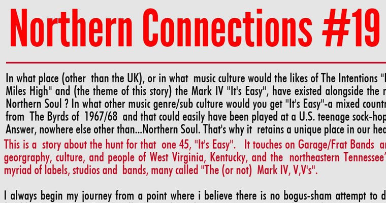 Northern Soul Connections #19 - It's Easy magazine cover