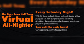 Bury Town Hall Virtual Allnighter Saturday Night 21 March 2020