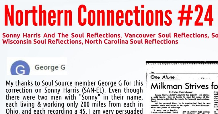 Northern Soul Connections #24 - Soul Reflections... who, where, what magazine cover