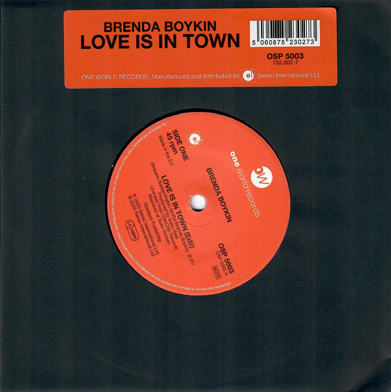 Brenda Boykin - Love Is In Town - One World Records zoom image