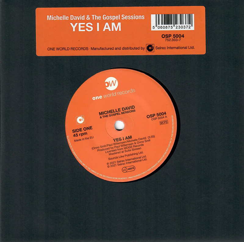  Michelle David & The Gospel Sessions - Yes I Am - One World Records zoom image