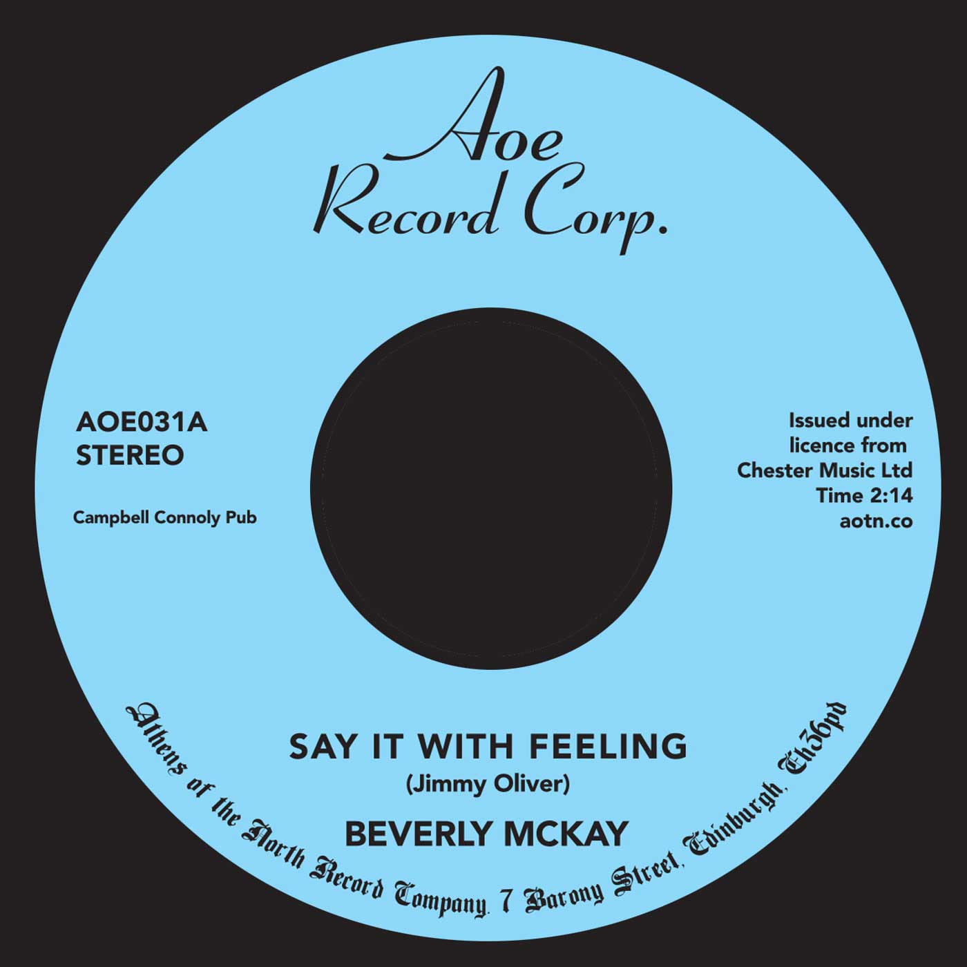 Beverly McKay - Say It with Feeling - AOE image