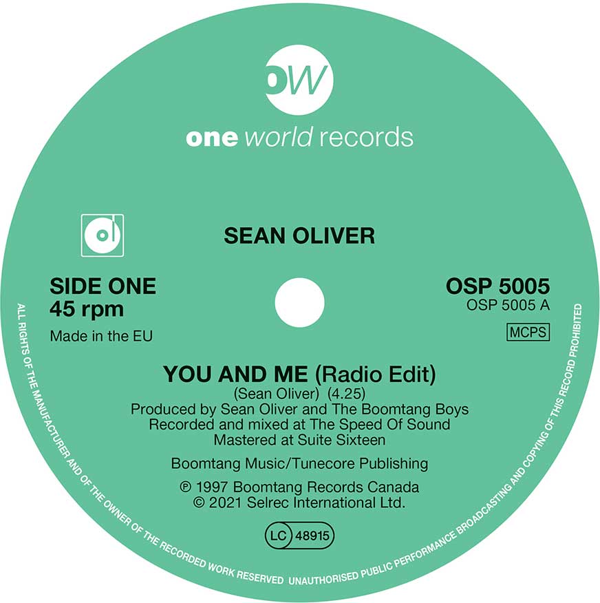 Sean Oliver - You And Me (Radio Edit) - One World Records
