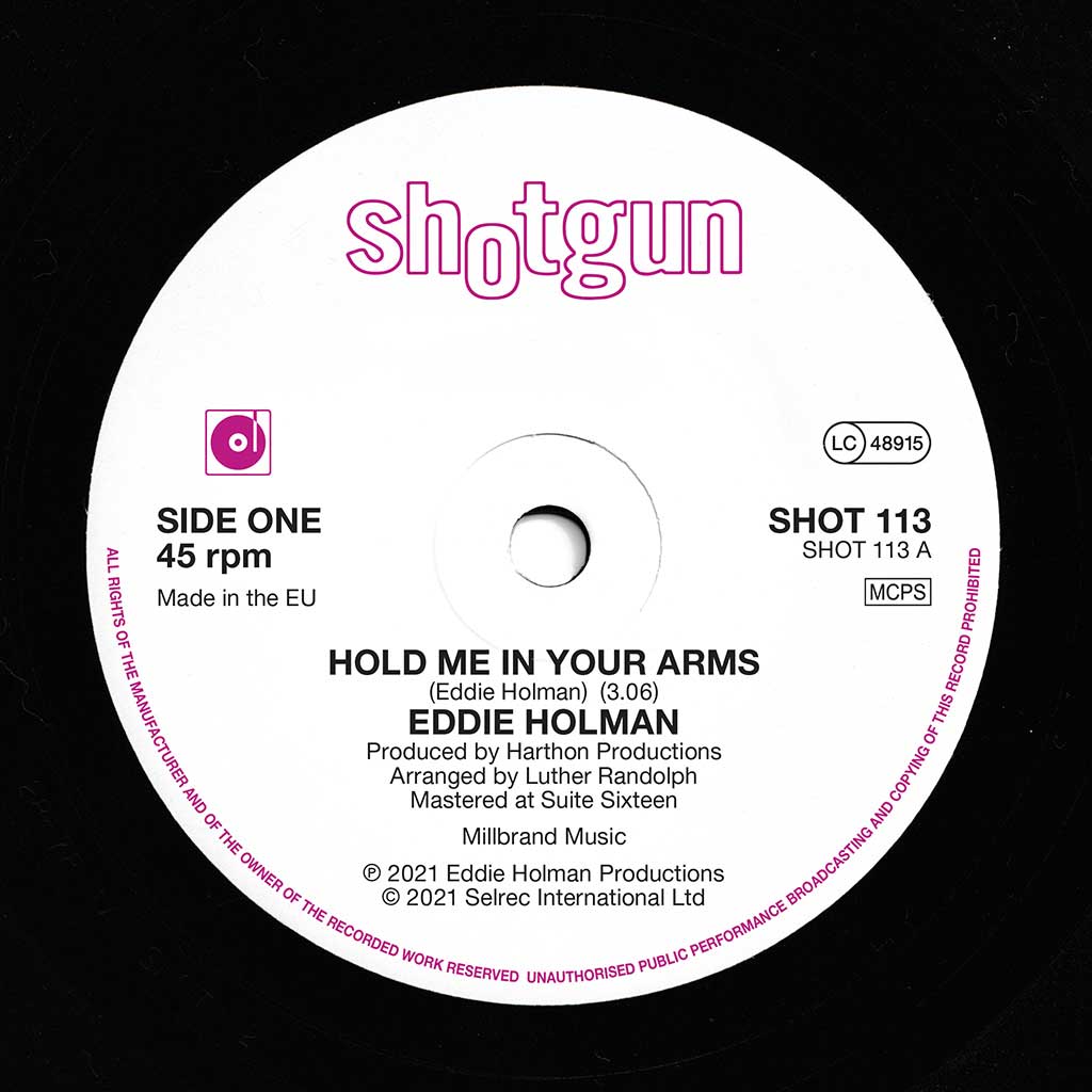 Eddie Holman - Hold Me In Your Arms - Shotgun Records 113