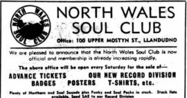 North Wales Soul Club 1973 - Local Newspaper Feature thumb