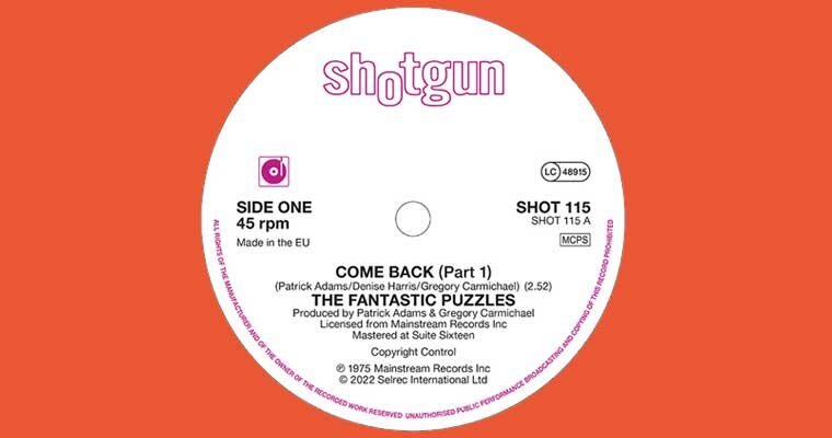 New Shotgun Records 45 - The Fantastic Puzzles - Come Back magazine cover