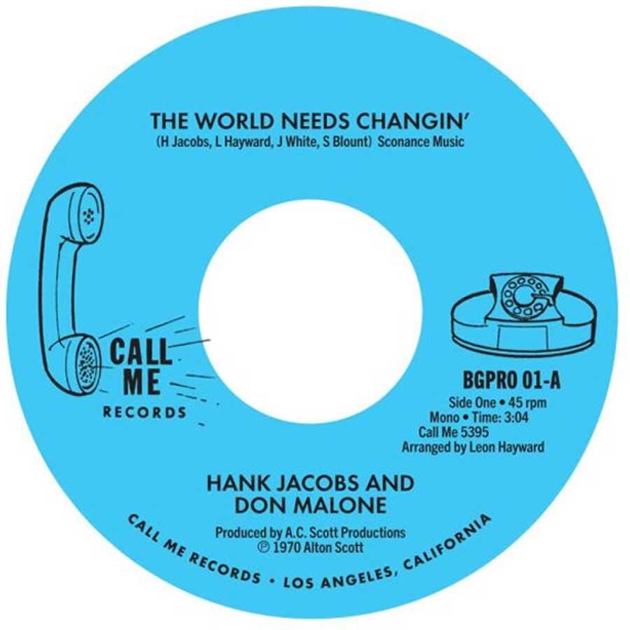 Hank Jacobs - The World Needs Changin' / Gettin' On Down - BGP   image