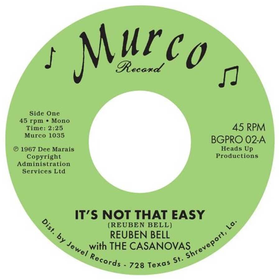 Reuben Bell With the Casanovas - It's Not That Easy - BGP  zoom image