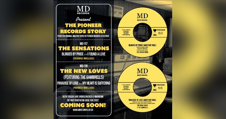 Out Now! The Sensations and The New Loves - MD Records 117|118