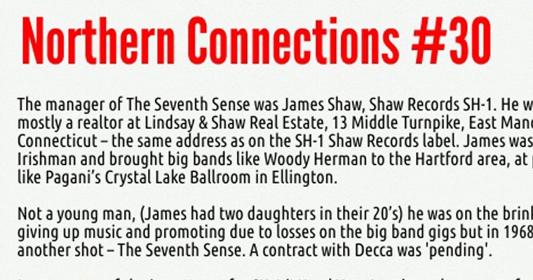 Northern Soul Connections #30 - The Seventh Sense