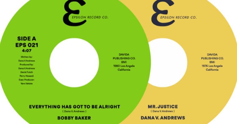 Epsilon Record Co. latest Californian re-releases EPS021 Bobby Baker & EPS020 Dana V Andrews magazine cover
