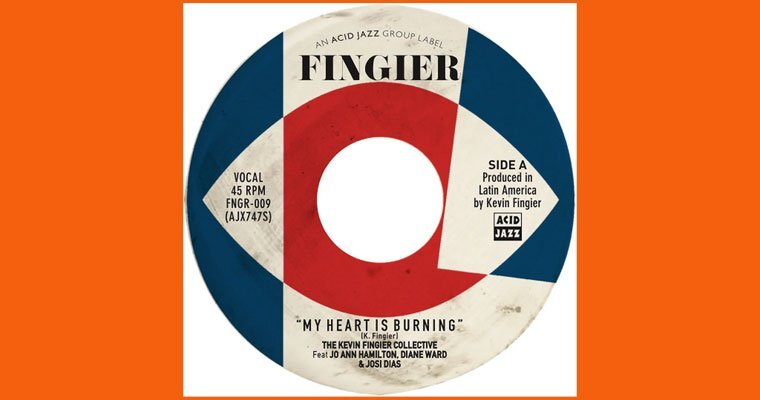 New Kevin Fingier Experience 45 - My Heart Is Burning - Out Now magazine cover