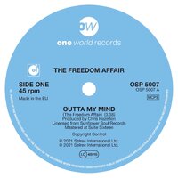 The Freedom Affair - Outta My Mind - One World Records 45 image
