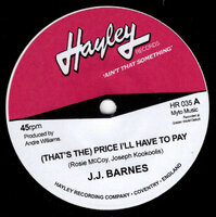 JJ Barnes - (That's The Price) I'll Have To Pay - Hayley Records image