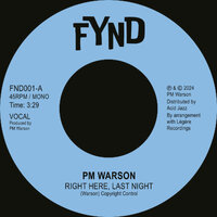  PM Warson - Right Here Last Night -  Fynd  (Acid Jazz) image