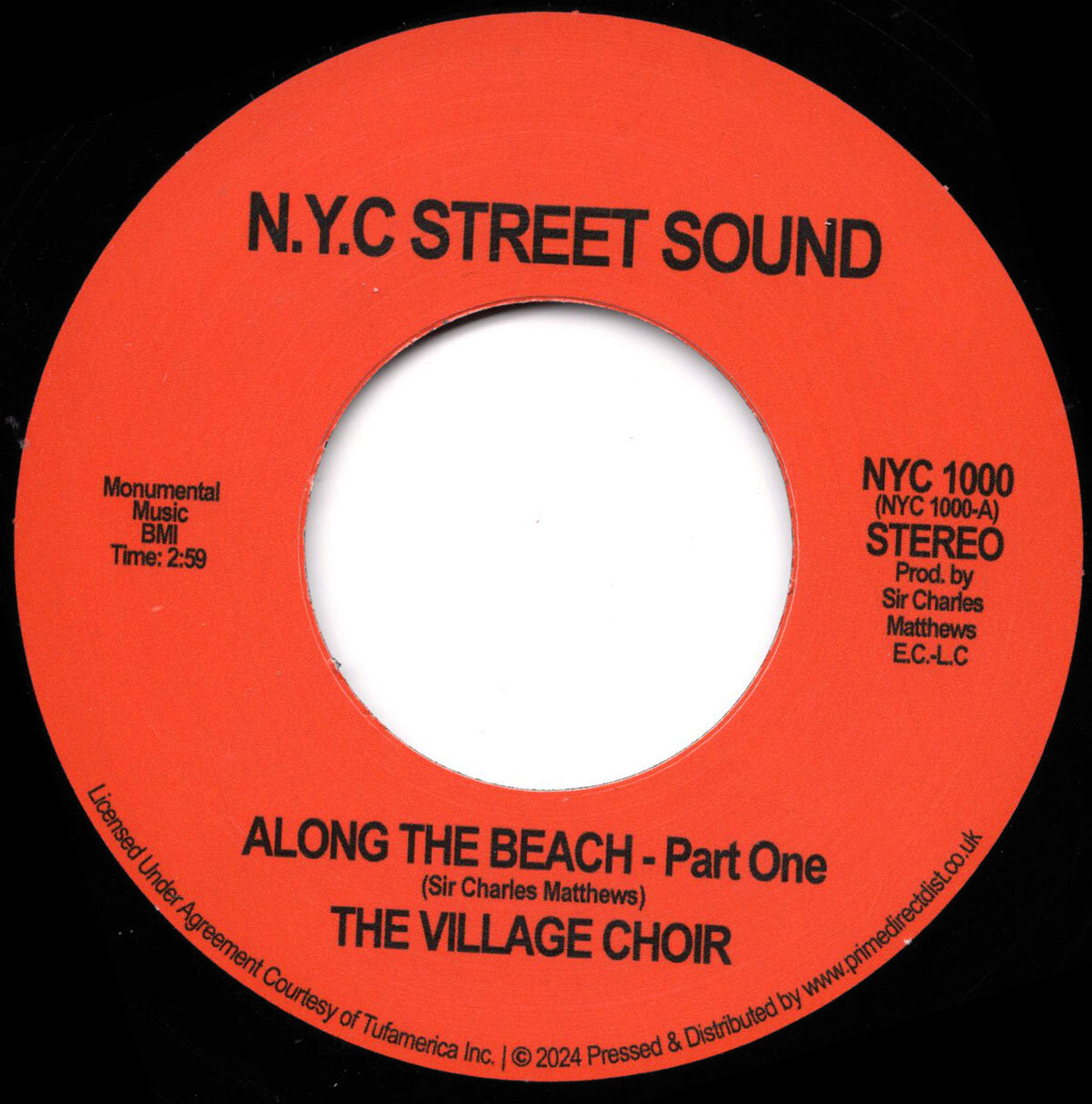 More information about "The Village Choir - Along The Beach PT1 / Sweet Hot Lips - NYC STREET SOUND - RSD 2024"