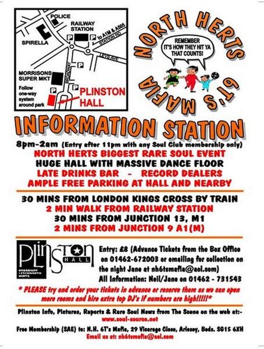 herts - full of soul! back of flyer & info
