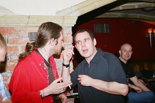 simon, shane, and an imaginary mobile phone