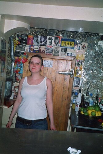 luvly adrianna behind the bar