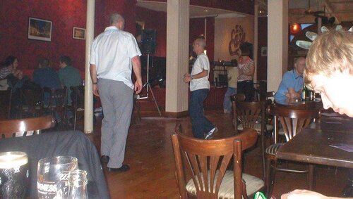 and he's still dancing
