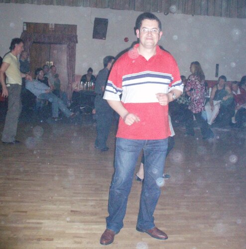 out on the floor