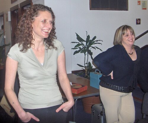 door ladies chillin