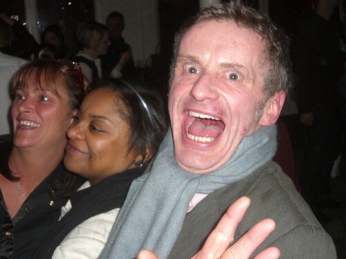 mandy and friend. dougie in standard pic pose