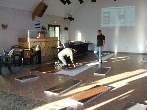 laying the dancefloor