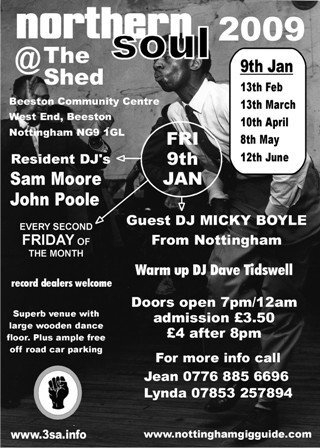 northern soul @ the shed - beeston nottingham