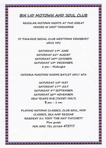 bin lid motown & soul club
